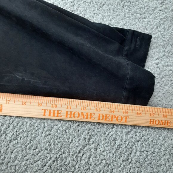 Napa Valley Womens Black Button-Up Shirt 1X Scalloped Eyelet Hem Soft Shacket - Picture 8 of 8